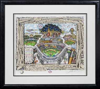 "The Yankees: Celebrating 100 Years" Litho Artwork by Charles Fazzino (44/200 DX)